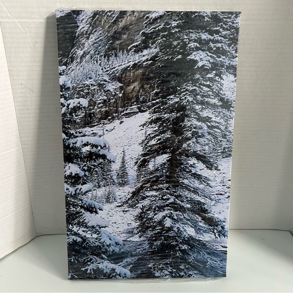 5 piece Wall Art painting decor on canvas - SNOW LAKE - Picture 6 of 10